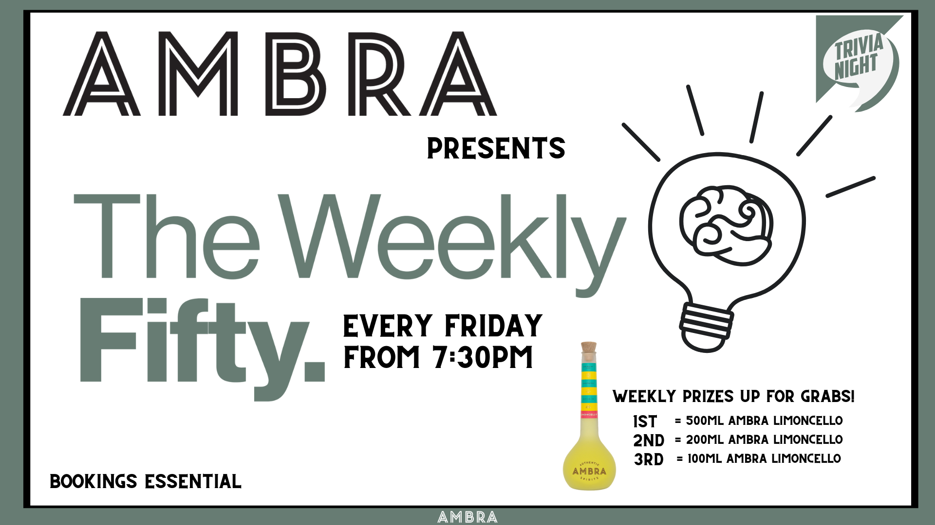 Ambra x Weekly Fifty Trivia Night