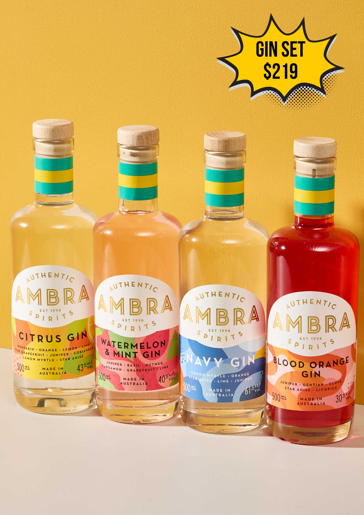 Ambra Gin Collectors Set