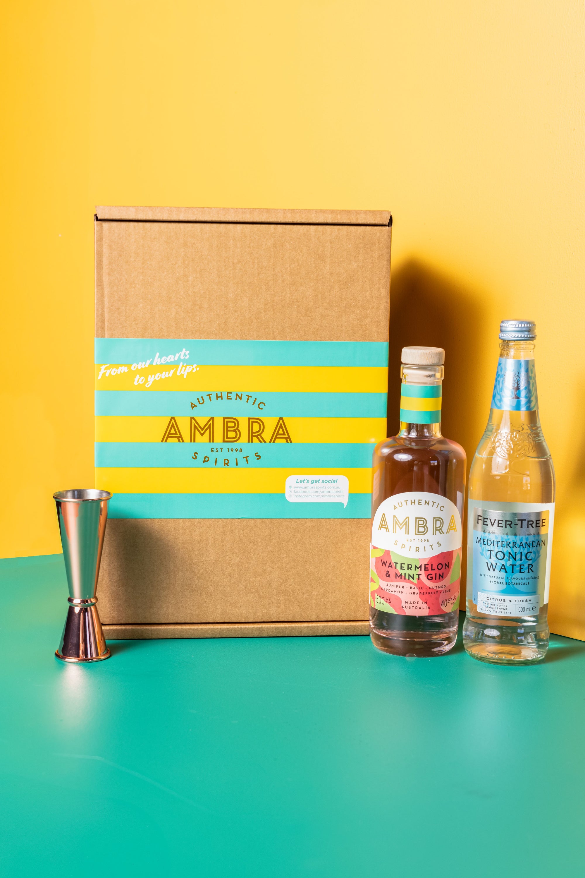 Ambra Watermelon Mint Gin Gift Box